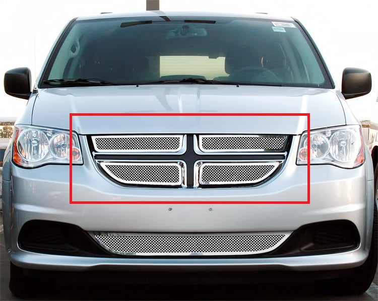 Stainless Steel Main Upper Mesh Grille 2011-2020 Dodge Grand Caravan GR04GFH66T