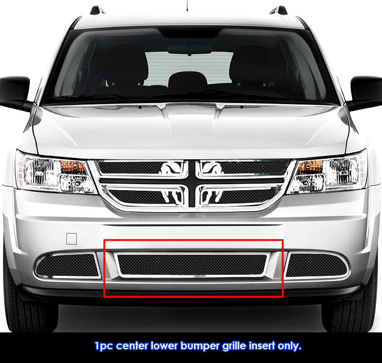 Stainless Steel Lower Bumper Black Wire Mesh Grille 2011-2020 Dodge Journey SE GR04GFH77C