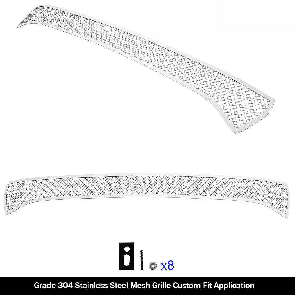 Stainless Steel Main Upper Mesh Grille 2015-2018 Dodge Charger (Only for Daytona and RT SCAT pack and Daytona 392 and SRT 392 and SRT Hellcat) / 2019 Dodge Charger Only for GT and RT GR04GFJ32T