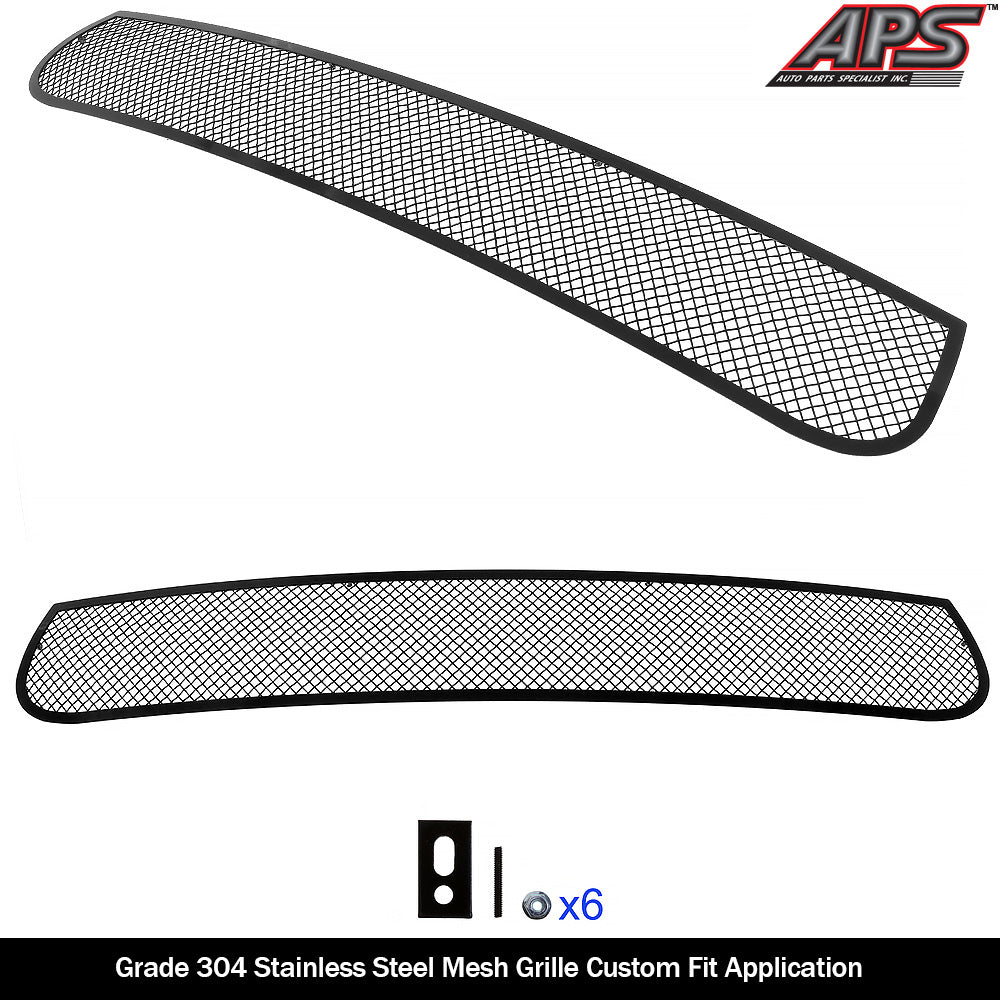 Stainless Steel Lower Bumper Black Wire Mesh Grille 2018 Dodge Durango Only for RT and SRT Without Adaptive Cruise Control/2019-2020 Dodge Durango Only for GT and RT and SRT Without Adaptive Cruise Control GR04GFJ37H