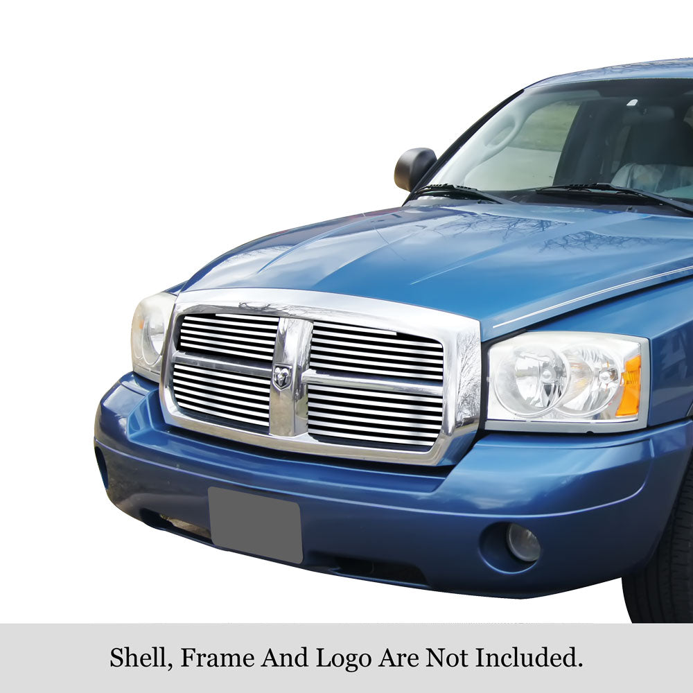 Stainless Steel Main Upper Stainless Steel Billet Grille 2005-2007 Dodge Dakota GR04HEC44S