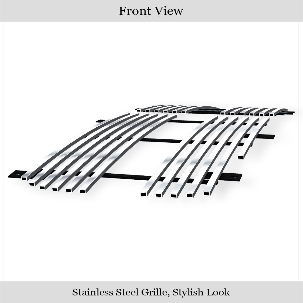 Stainless Steel Main Upper Stainless Steel Billet Grille 2005-2007 Dodge Dakota GR04HEC44S