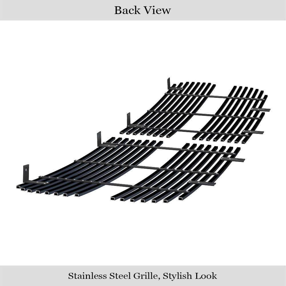 Stainless Steel Main Upper Black Stainless Steel Billet Grille 2002-2005 Dodge Ram (Exclude 2002 Classic Model) GR04HEC74J