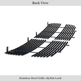 Stainless Steel Main Upper Black Stainless Steel Billet Grille 2002-2005 Dodge Ram (Exclude 2002 Classic Model) GR04HEC74J