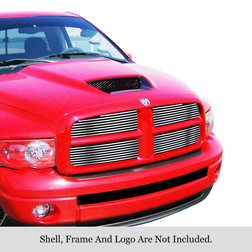 Stainless Steel Main Upper Stainless Steel Billet Grille 2002-2005 Dodge Ram (Exclude 2002 Classic Model) GR04HEC74S