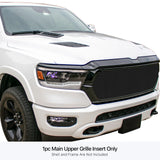 Stainless Steel Main Upper Black Stainless Steel Billet Grille 2019-2024 Ram 1500 Laramie/Lone Star/Big Horn/Tradesman (Excl. 19-24 Ram 1500 Classic, Excl. Laramie Limited) GR04HEE40J