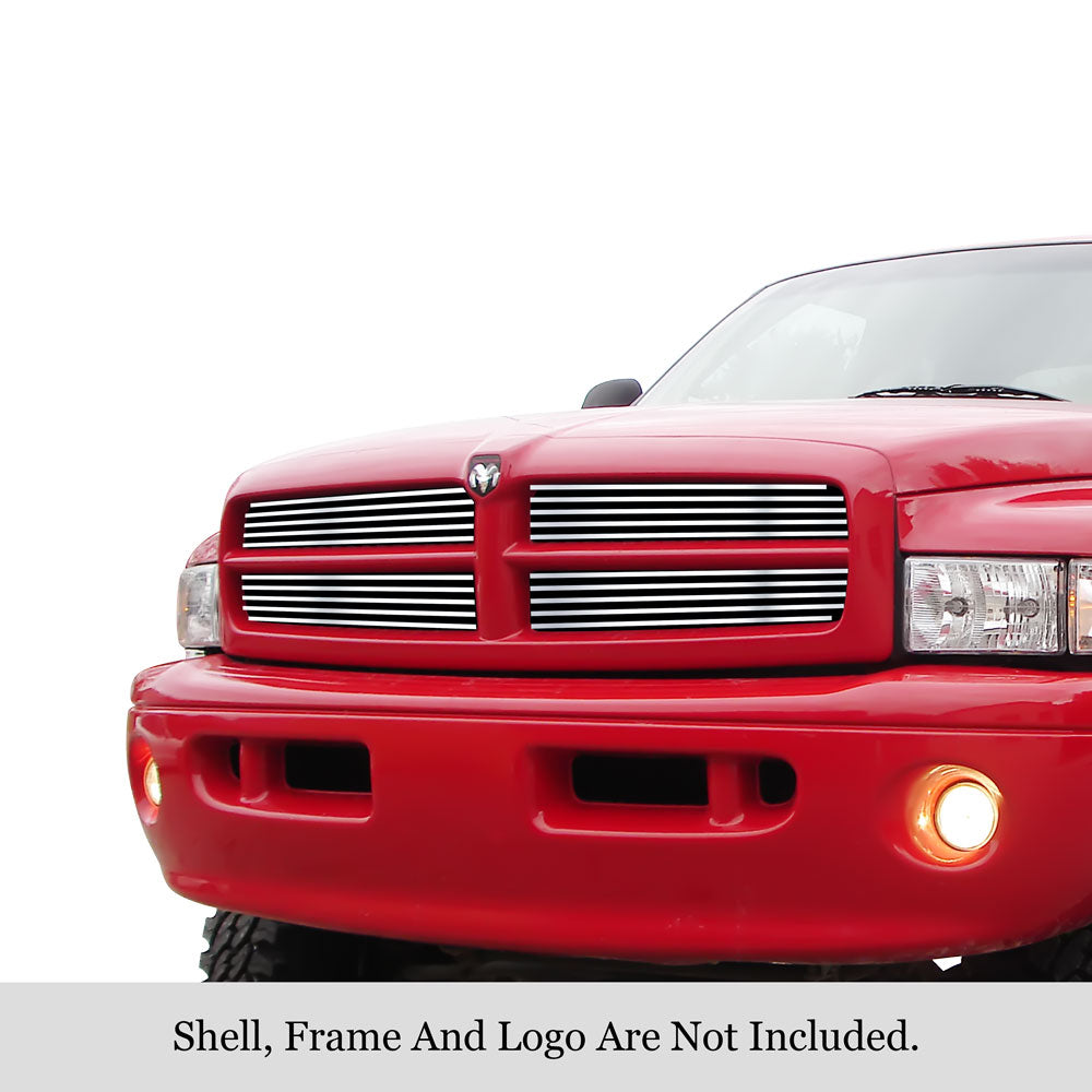 Stainless Steel Main Upper Stainless Steel Billet Grille 1999-2001 Dodge Ram Sport GR04HEJ74S