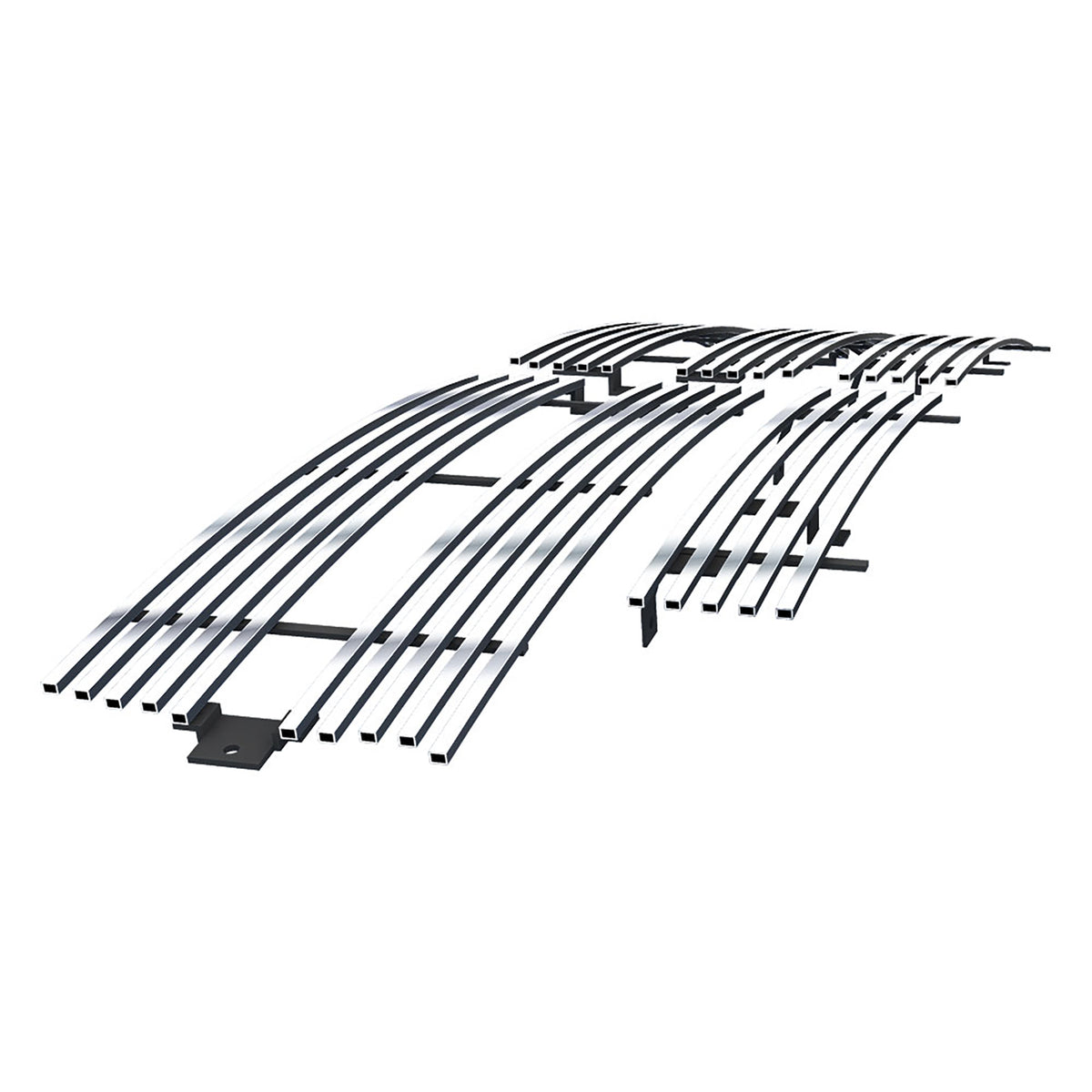 Stainless Steel Main Upper + Lower Bumper Stainless Steel Billet Grille 1994-2001 Dodge Pickup GR04HGI14S
