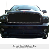 Stainless Steel Main Upper Rivet Grille 2002-2005 Dodge Ram 1500 /2002-2005 Dodge Ram 2500 /2002-2005 Dodge Ram 3500 GR04LEB75H
