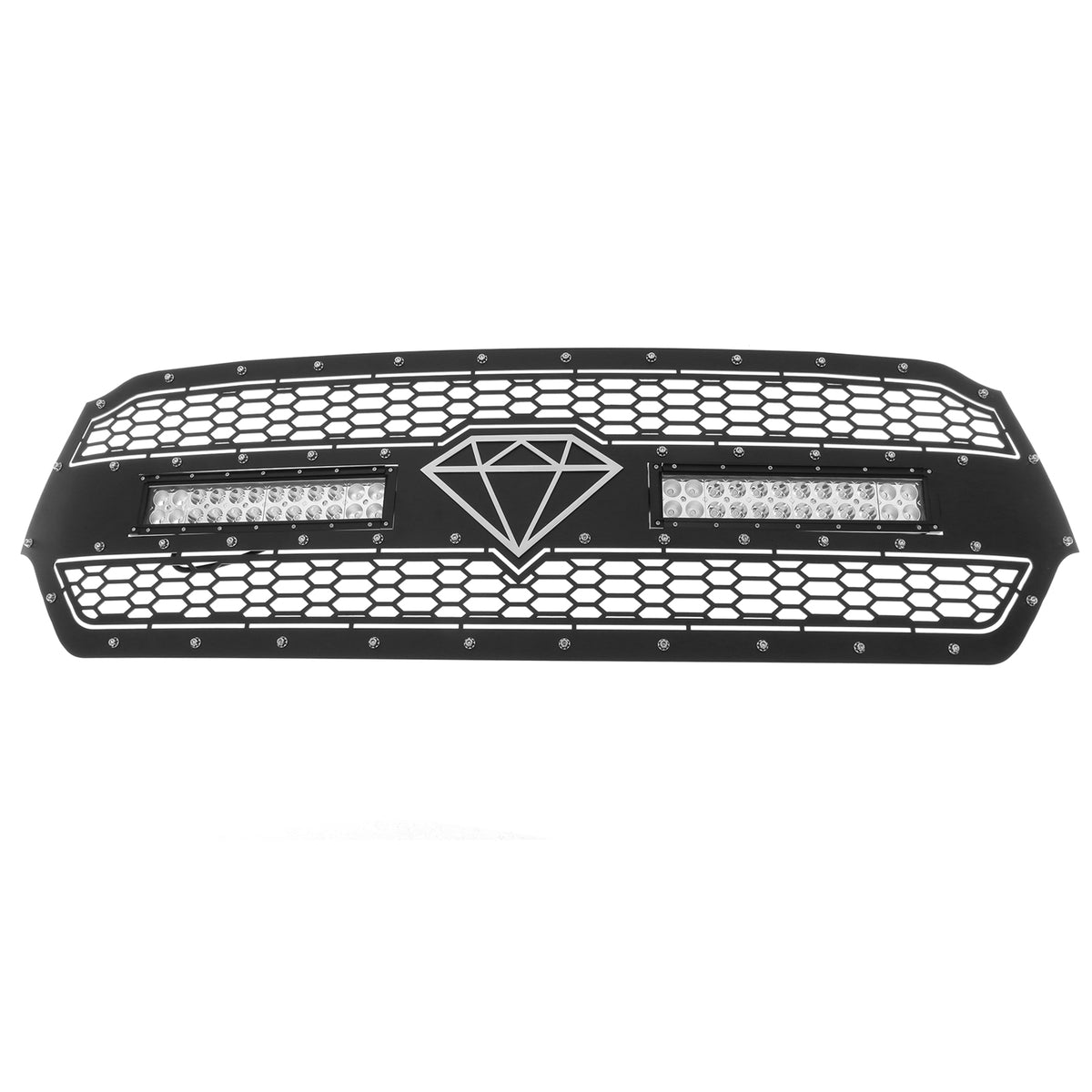 Stainless Steel Main Upper Sheet Grille 2019-2024 Ram 1500 Laramie/Lone Star/Big Horn/Tradesman (Excl. 19-24 Ram 1500 Classic, Excl. Laramie Limited) GR04LEE40L
