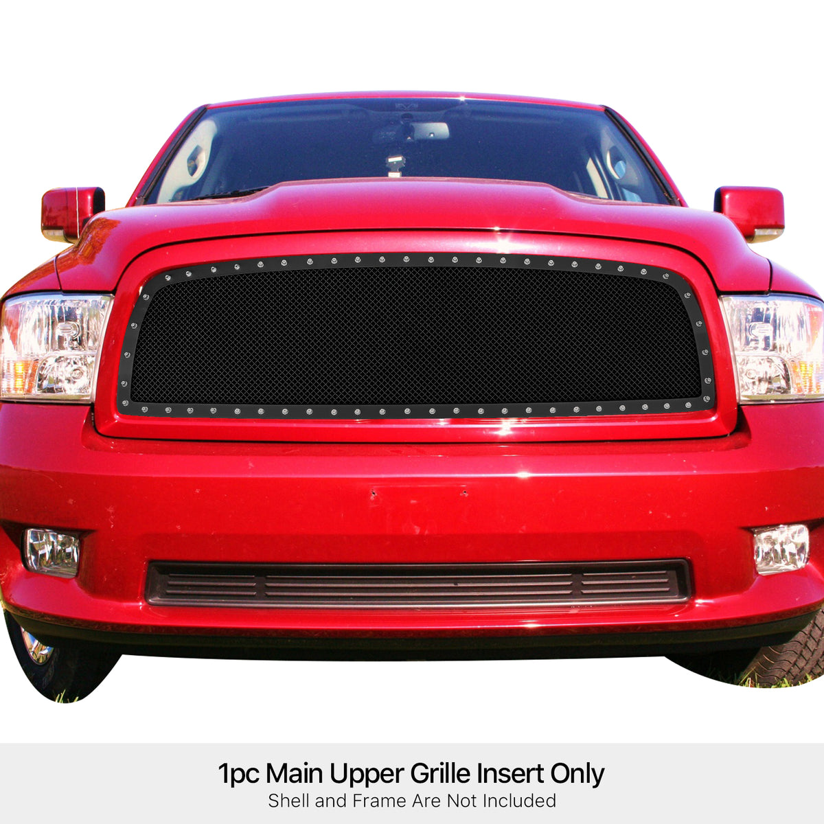 Stainless Steel Main Upper Rivet Grille 2009-2012 Dodge Ram 1500 GR04LEH21H