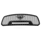 Stainless Steel Main Upper Sheet Grille 2013-2017 Ram 1500 Not For Rebel/2018 Ram 1500 Not For Rebel & Sport & Laramie Longhorn & Laramie Limited/2019-2021 Ram 1500 Classic Only GR04LEI86L