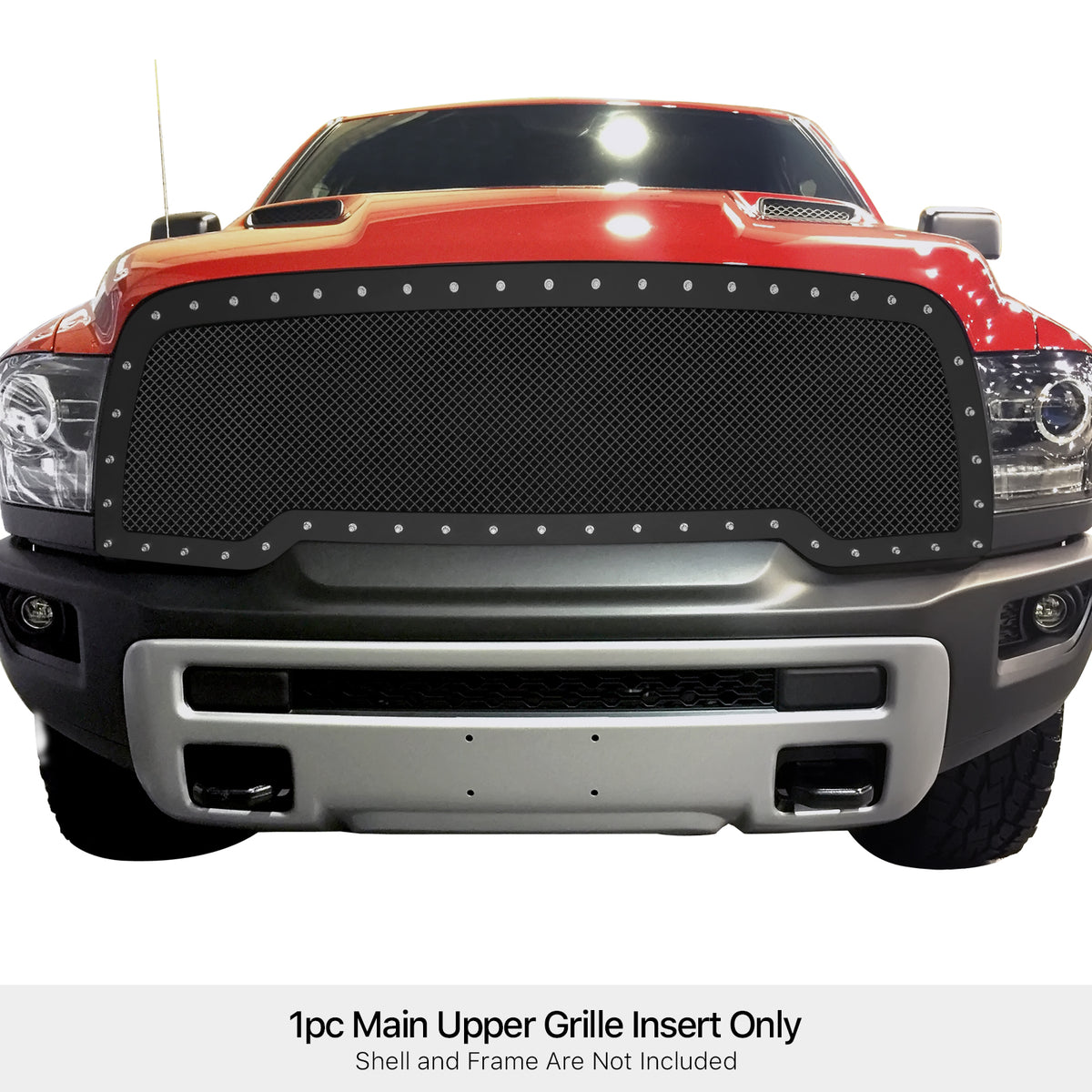 Stainless Steel Main Upper Rivet Grille 2015-2018 Ram 1500 Rebel GR04LFC77H