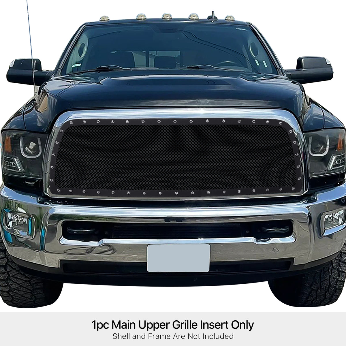 Stainless Steel Main Upper Rivet Grille 2010-2013 Ram 2500 /2010-2013 Ram 3500 GR04LFH79H