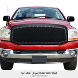 PE + Stainless Steel Main Upper Package Grille 2006-2008 Ram 1500 /2006-2009 Dodge Ram 2500 /2006-2009 Dodge Ram 3500 GR04PEC18H