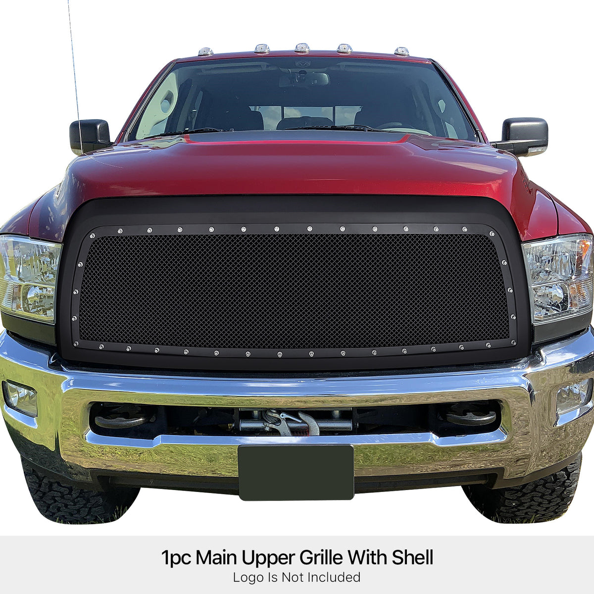 PE + Stainless Steel Main Upper Package Grille 2010-2013 Ram 2500 /2010-2013 Ram 3500 GR04PFH79H