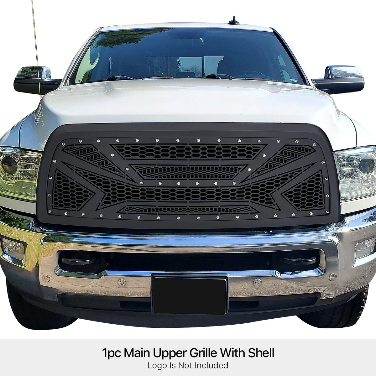PE + Stainless Steel Main Upper Package Grille 2010-2013 Ram 2500 /2010-2013 Ram 3500 GR04PFH79M