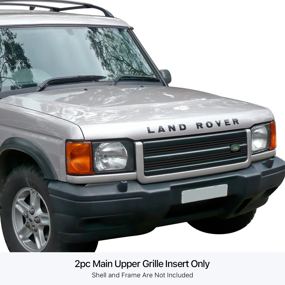 Stainless Steel Main Upper Black Stainless Steel Billet Grille 1999-2002 Land Rover Discovery GR05FFE04J