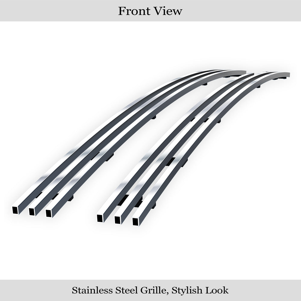 Stainless Steel Main Upper Stainless Steel Billet Grille 1999-2002 Land Rover Discovery GR05FFE04S