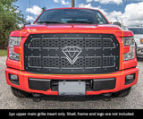 Stainless Steel Main Upper Sheet Grille 2015-2017 Ford F-150 Without Front Camera GR06DFC10D