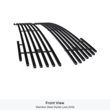 Stainless Steel Main Upper Black Stainless Steel Billet Grille 2017-2020 Ford F-150 Raptor GR06FEA54J