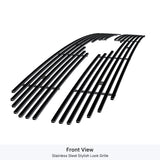 Stainless Steel Main Upper Black Stainless Steel Billet Grille 2021-2023 Ford F-150 King Ranch/Platinum GR06FEA95J