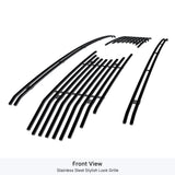 Stainless Steel Main Upper Black Stainless Steel Billet Grille 2020-2022 Ford F-250 King Ranch/ 2020-2022 Ford F-250 Platinum/ 2020-2022 Ford F-350 King Ranch/ 2020-2022 Ford F-350 Platinum GR06FEA96J