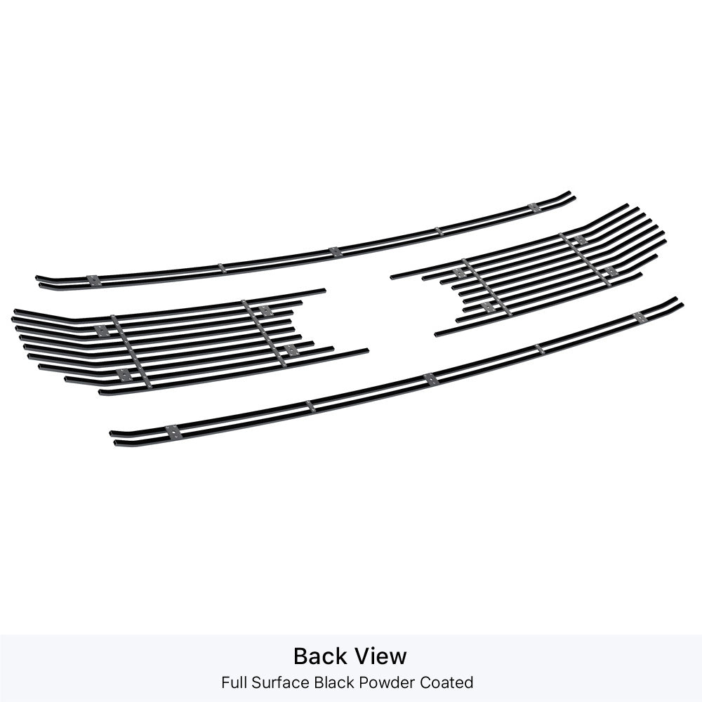 Stainless Steel Main Upper Black Stainless Steel Billet Grille 2020-2022 Ford F-250 King Ranch/ 2020-2022 Ford F-250 Platinum/ 2020-2022 Ford F-350 King Ranch/ 2020-2022 Ford F-350 Platinum GR06FEA96J