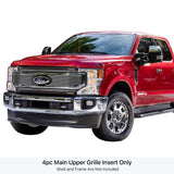 Stainless Steel Main Upper Stainless Steel Billet Grille 2020-2022 Ford F-250 King Ranch/ 2020-2022 Ford F-250 Platinum/ 2020-2022 Ford F-350 King Ranch/ 2020-2022 Ford F-350 Platinum GR06FEA96S