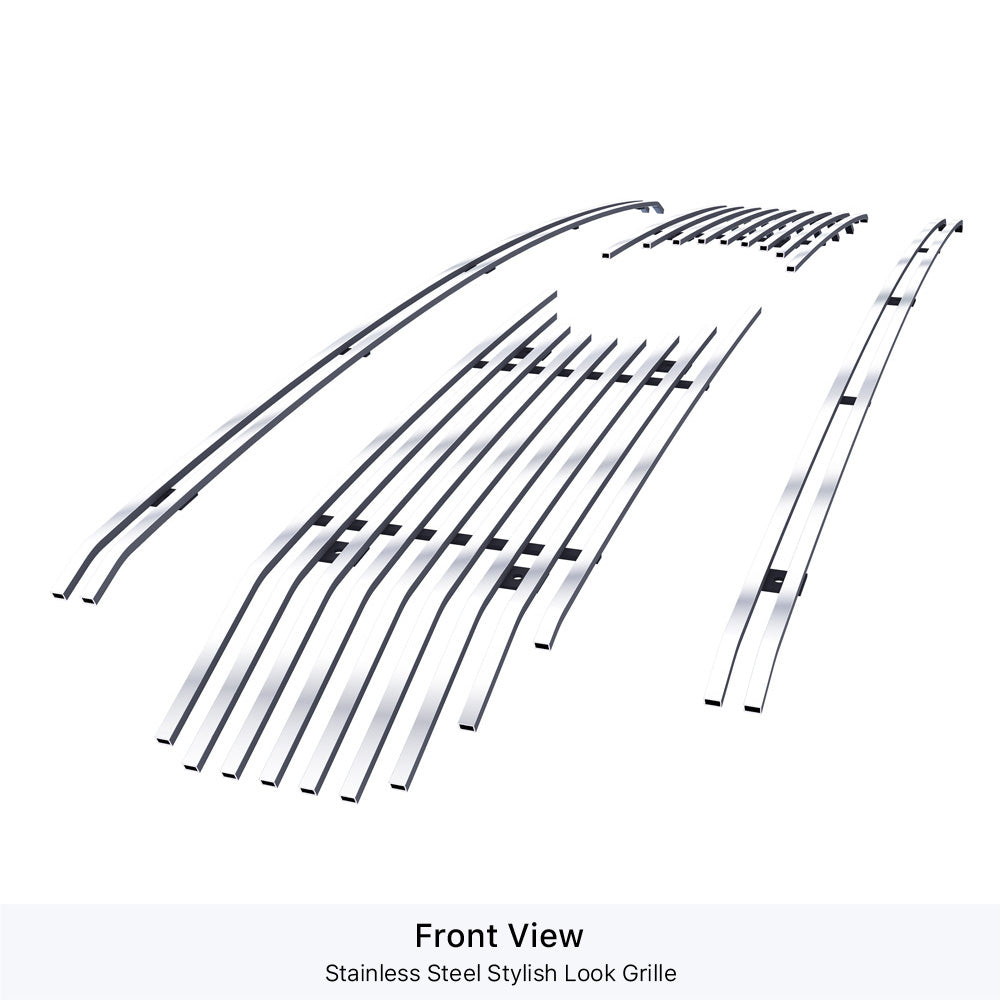 Stainless Steel Main Upper Stainless Steel Billet Grille 2020-2022 Ford F-250 King Ranch/ 2020-2022 Ford F-250 Platinum/ 2020-2022 Ford F-350 King Ranch/ 2020-2022 Ford F-350 Platinum GR06FEA96S