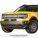 Stainless Steel Main Upper Stainless Steel Billet Grille 2021-2025 Ford Bronco Sport GR06FEB61S