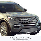 Stainless Steel Lower Bumper Stainless Steel Billet Grille 2020-2024 Ford Explorer Without Sensor GR06FEB86S