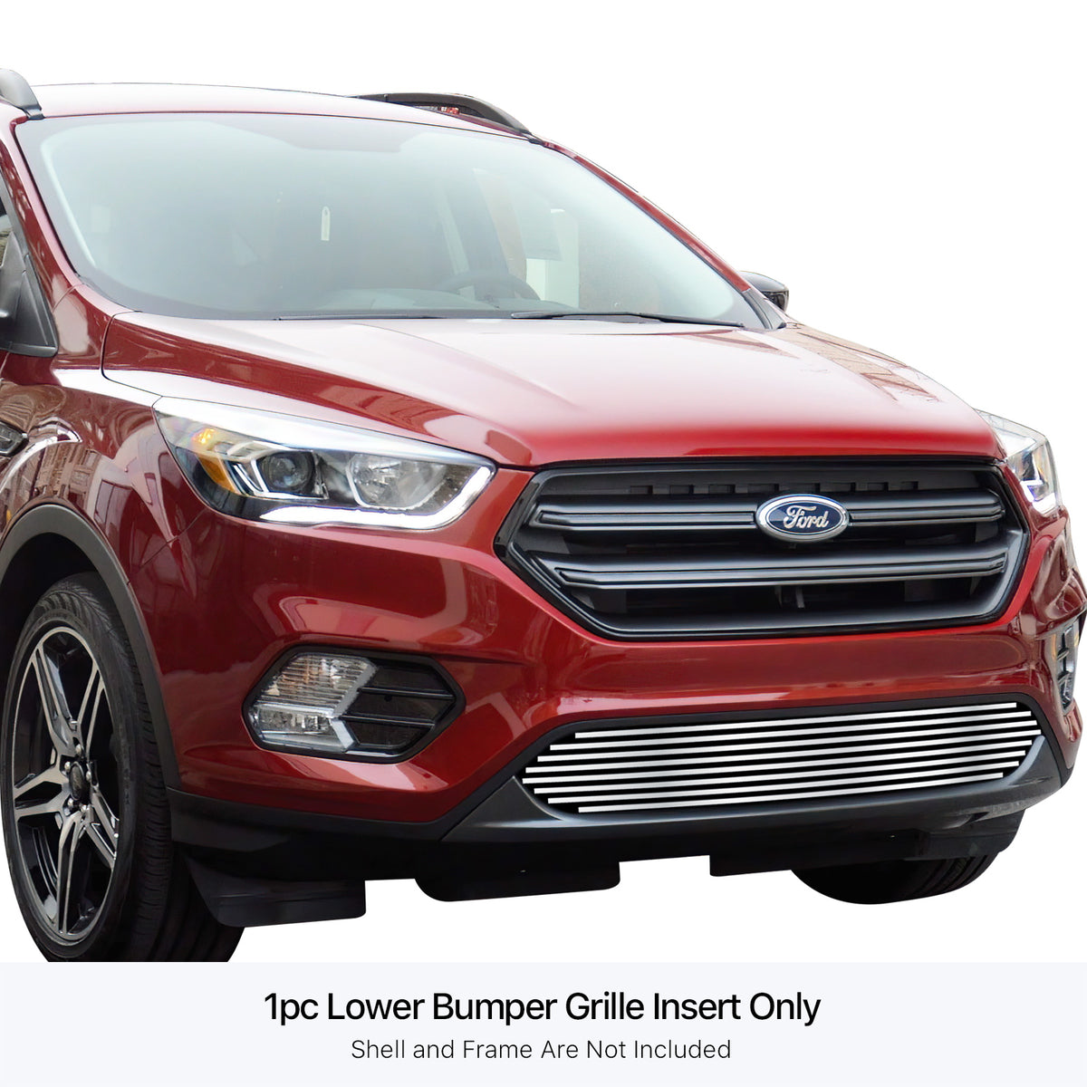 Stainless Steel Lower Bumper Stainless Steel Billet Grille 2017-2019 Ford Escape GR06FEB88S