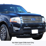 Stainless Steel Main Upper Stainless Steel Billet Grille 2015-2017 Ford Expedition GR06FEB97S