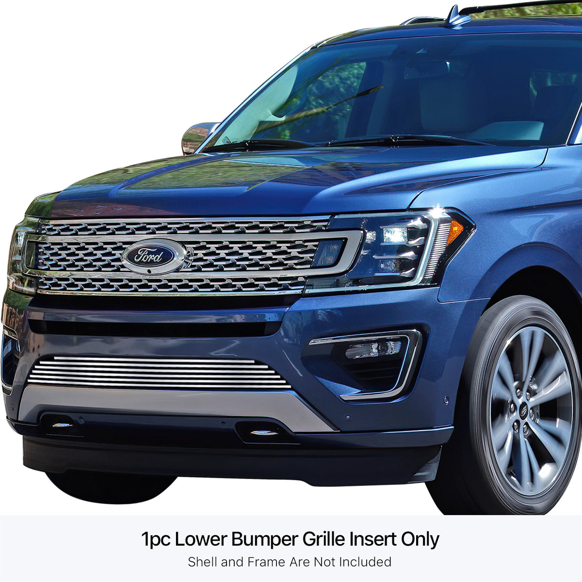 Stainless Steel Lower Bumper Stainless Steel Billet Grille 2018-2024 Ford Expedition GR06FEB99S