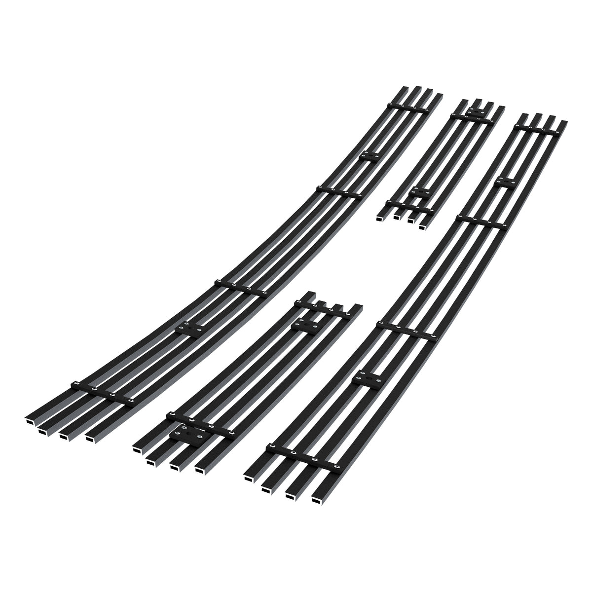 Stainless Steel Main Upper Black Stainless Steel Billet Grille 2007-2014 Ford Expedition GR06FEC21J
