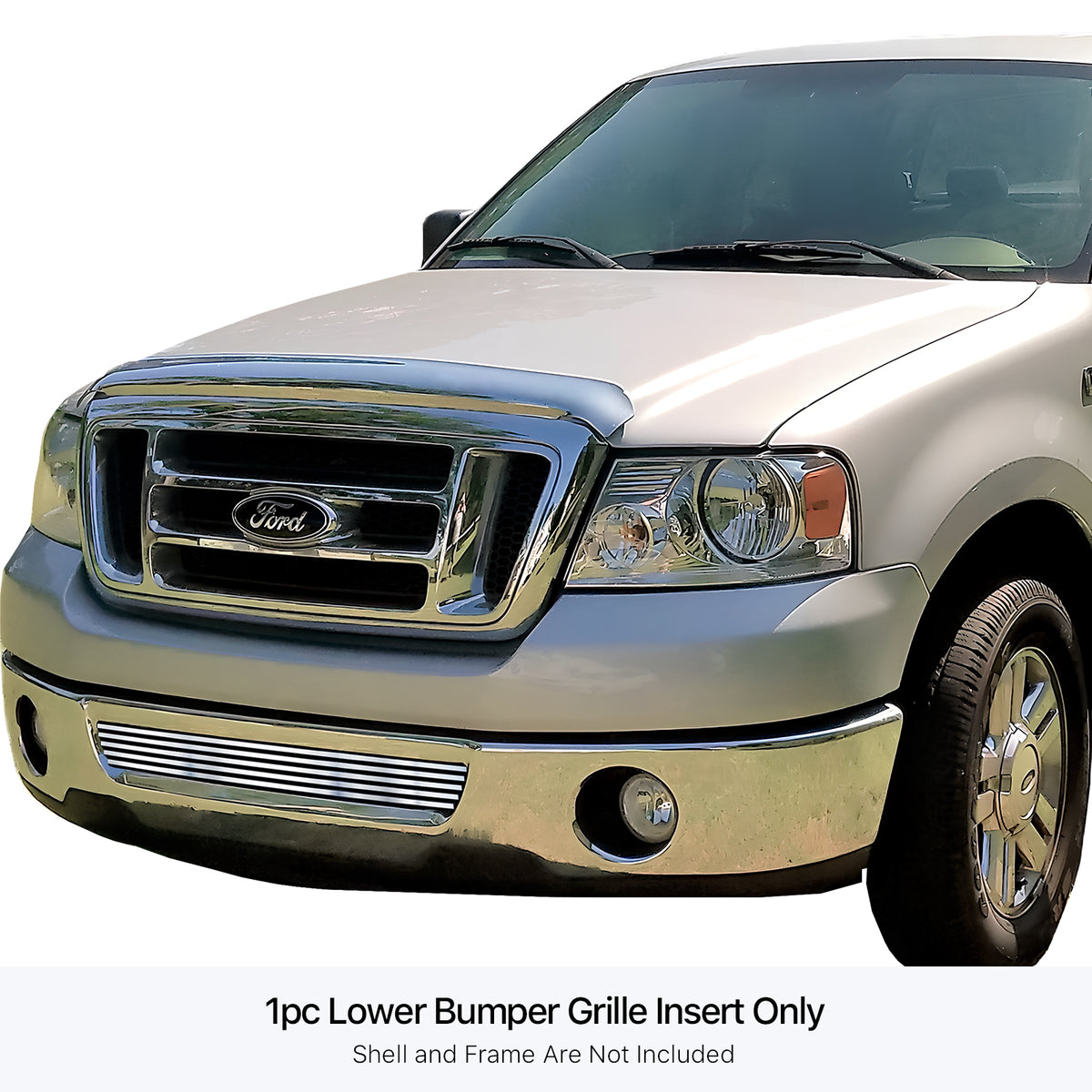 Stainless Steel Lower Bumper Stainless Steel Billet Grille 2006-2008 Ford F-150 GR06FEC52S