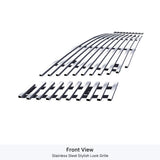 Stainless Steel Main Upper Stainless Steel Billet Grille 2007-2010 Ford Explorer Sport Trac  Not For Adrenalin GR06FEE28S