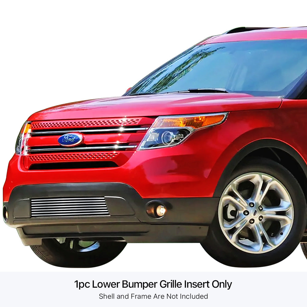 Stainless Steel Lower Bumper Stainless Steel Billet Grille 2011-2015 Ford Explorer GR06FEE59S