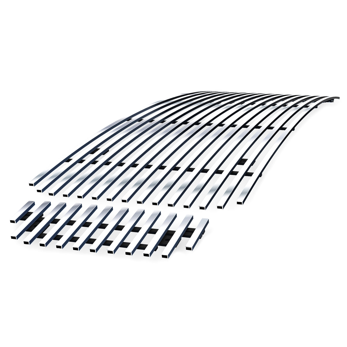 Stainless Steel Main Upper Stainless Steel Billet Grille 2000-2004 Ford Excursion 1 PC Center & 2 PCS For Side Holes GR06FEG09S