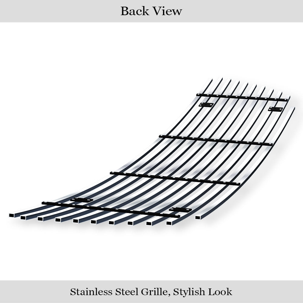 Stainless Steel Main Upper Stainless Steel Billet Grille 1999-2003 Ford F-150 Bar Style (Without Logo Show)/1999-2003 Ford Lightning F-150 Bar Style (Without Logo Show)/1999-2003 Ford F-150 Harley Davidson Bar Style (Without Logo Show) GR06FEG13S