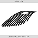 Stainless Steel Main Upper Black Stainless Steel Billet Grille 1999-2003 Ford F-150 Honeycomb Style With Logo Show/1999-2003 Ford F-150 Harley Davidson Honeycomb Style With Logo Show/1999-2003 Ford F-150 Lightning Honeycomb Style With Logo Show GR06FEG22J