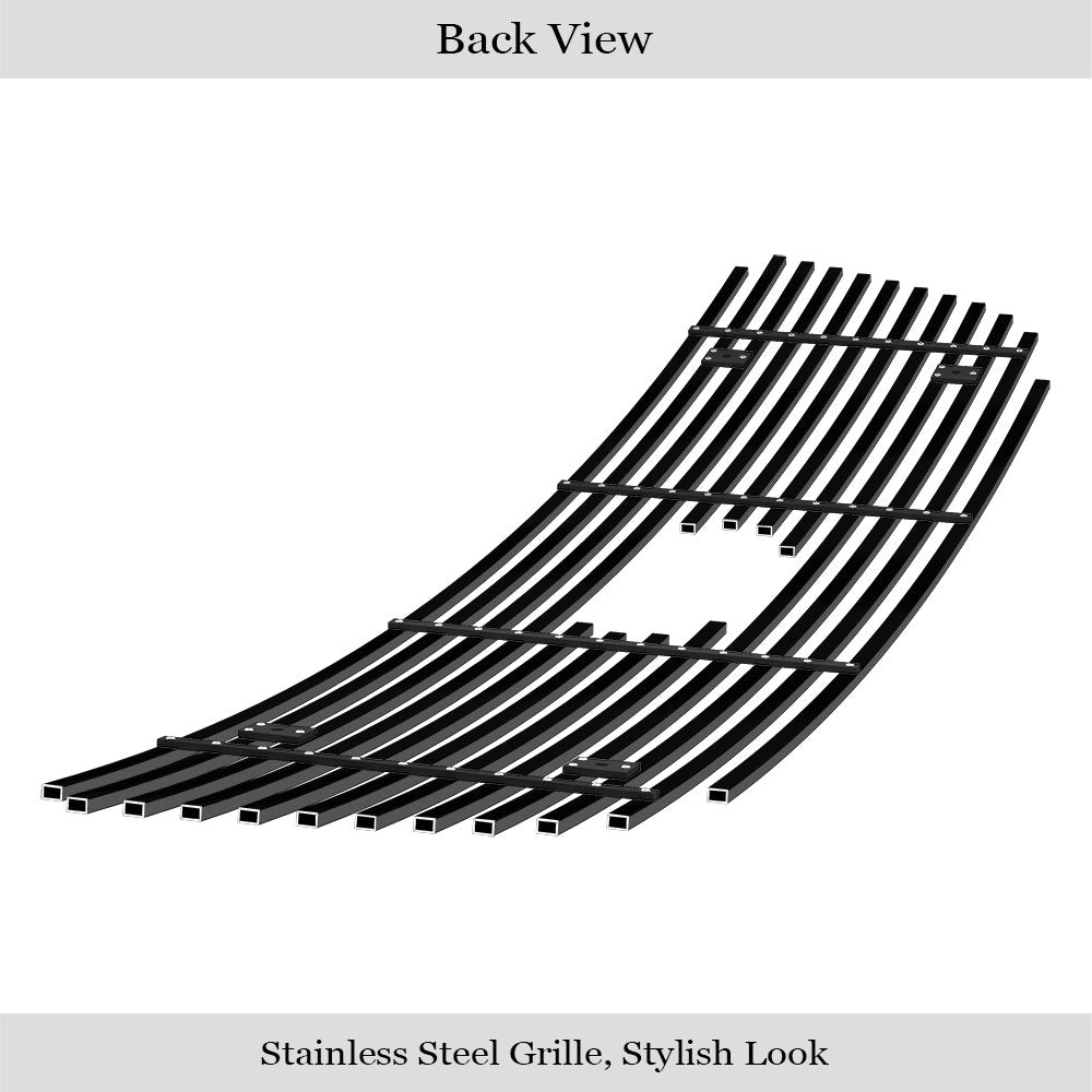 Stainless Steel Main Upper Black Stainless Steel Billet Grille 1999-2003 Ford F-150 Honeycomb Style With Logo Show/1999-2003 Ford F-150 Harley Davidson Honeycomb Style With Logo Show/1999-2003 Ford F-150 Lightning Honeycomb Style With Logo Show GR06FEG22J