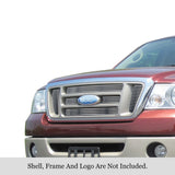 Stainless Steel Main Upper Stainless Steel Billet Grille 2004-2008 Ford F-150 Bar Style (Not for FX2/Lariat Model) GR06FEG26S