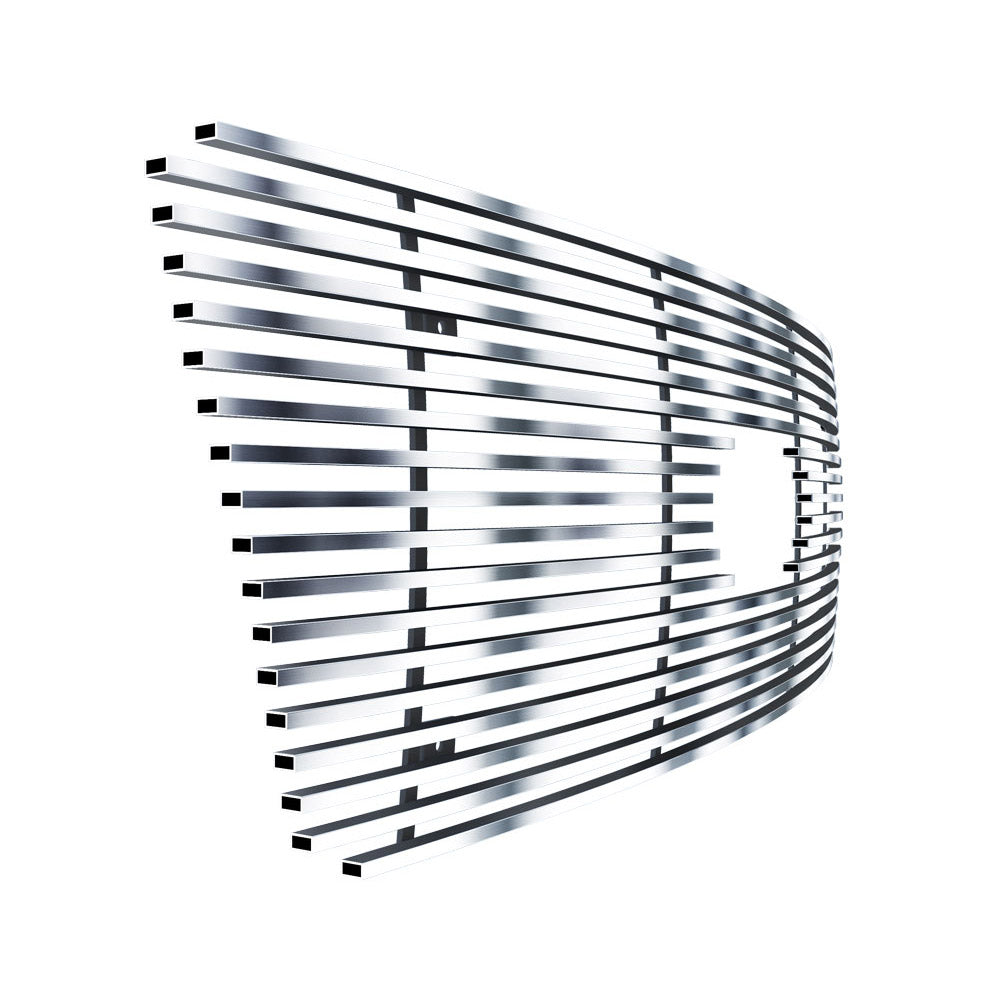 Stainless Steel Main Upper Stainless Steel Billet Grille 2004-2008 Ford F-150 Honeycomb Style With Logo Show Not For FX2/FX4 and King Ranch Model GR06FEG27S