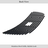 Stainless Steel Main Upper Black Stainless Steel Billet Grille 1997-1998 Ford Expedition With Logo Show Not For Bar Style Model GR06FEG38J