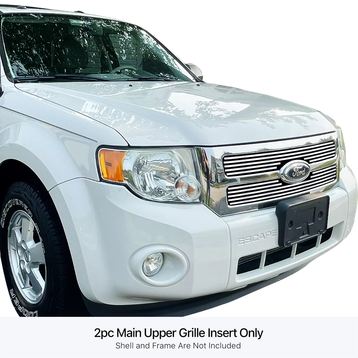 Stainless Steel Main Upper Stainless Steel Billet Grille 2008-2012 Ford Escape GR06FEG83S