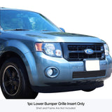 Stainless Steel Lower Bumper Black Stainless Steel Billet Grille 2008-2012 Ford Escape GR06FEG84J