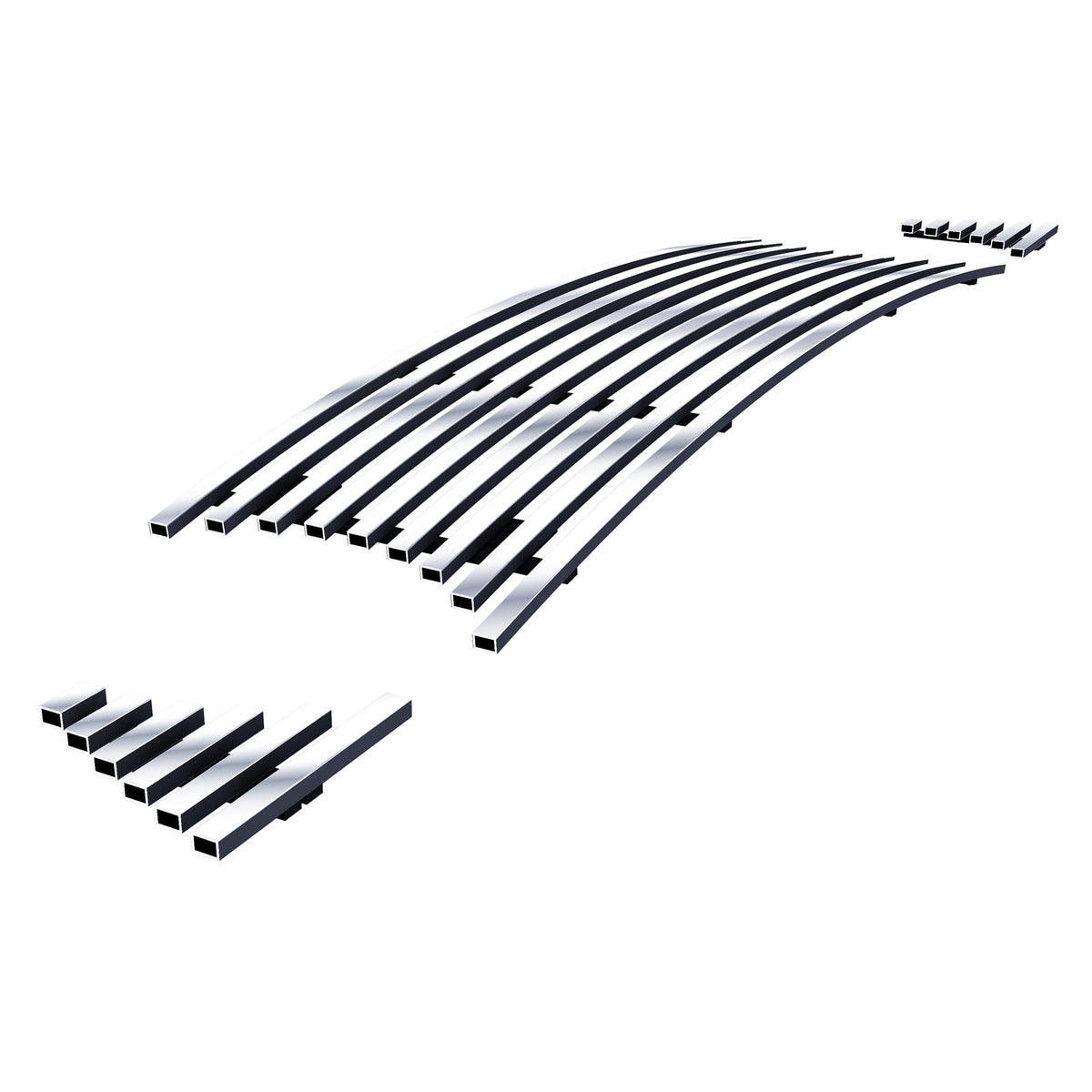 Stainless Steel Main Upper Stainless Steel Billet Grille 2013-2014 Ford Mustang GT GR06FEI25S