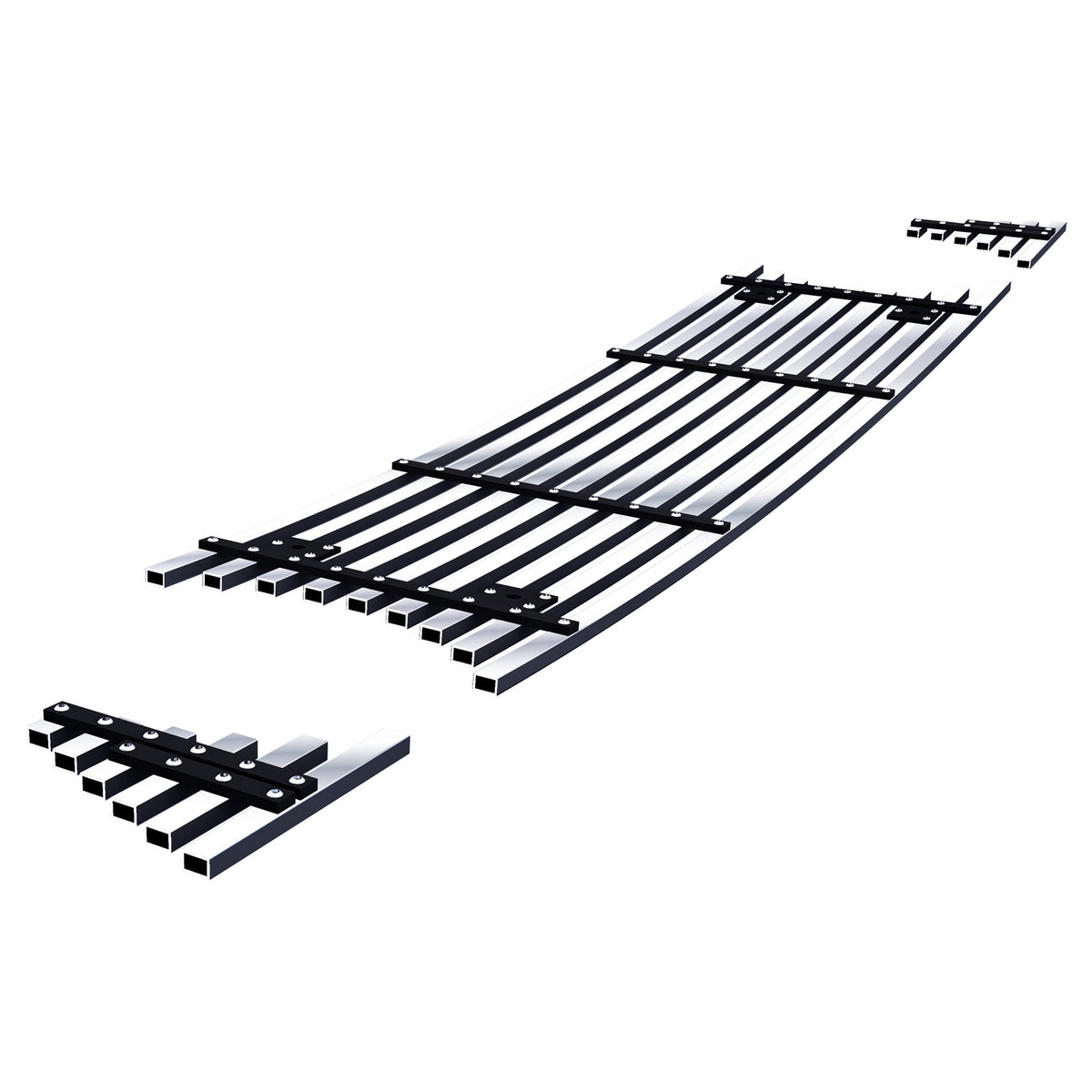 Stainless Steel Main Upper Stainless Steel Billet Grille 2013-2014 Ford Mustang GT GR06FEI25S